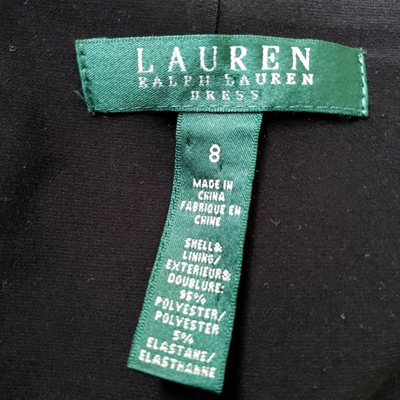 Ralph Lauren Twist-Front 3/4 Sleeves Dress Size 8 - Picture 6 of 6